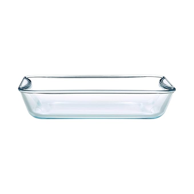 Borosil Glass Rectangular Baking Dish | 1 Piece | 1.5 Litres | Transparent