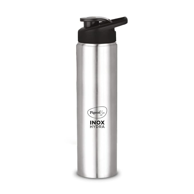 Pigeon Stainless Steel Inox Hydra 750 Drinking Water Bottle (Silver) - 700 ml