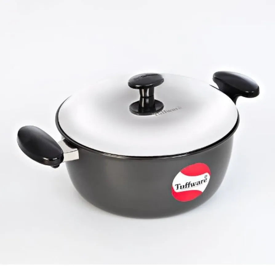 Tuffware Hard Anodised Aluminium Royal Casserole With Lid, 4 Liters