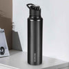 Borosil Sip N Chill Stainless Steel Single Wall Bottle Black 800ml