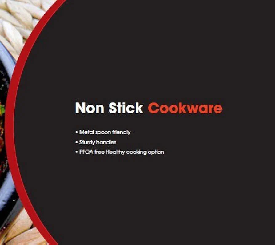 TUFFWARE Aluminium Non Stick Dosa Tawa - 26 cm | Flat Bottom Tawa | 3 mm Extra Thick | 3 Layer Non Stick Greblon Coating | Metal Spoon Friendly | Indcution & Gas Base | 1 Year Warranty