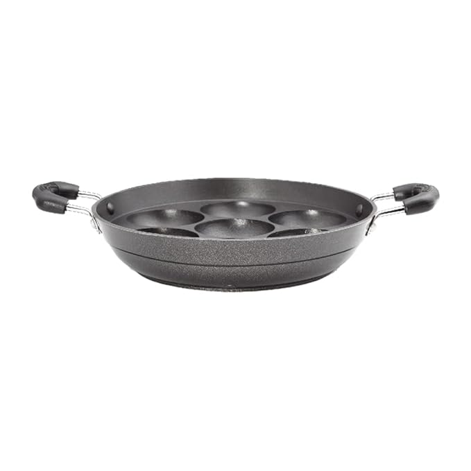 Premier Induction Base Non Stick Paniyaram Pan Black - 817 gms