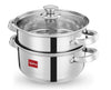 Lifelong 2-Tier Stainless Steel Steamer with Sandwich Bottom