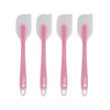 P-Plus International Silicone Spatulas Rubber Spatula Heat Resistant Seamless Light Pink Set of 4