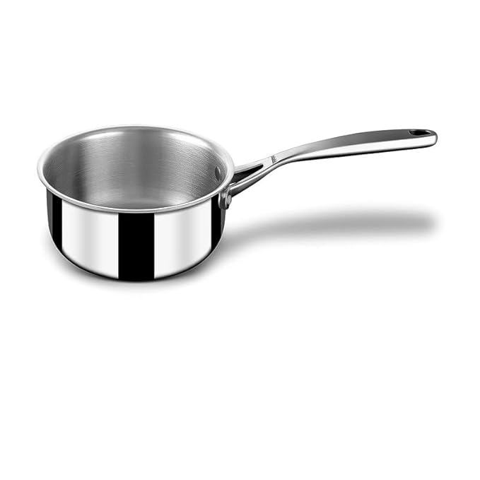 Stahl Stainless Steel Tea Pan Triply Saucepan with Lid I Milk Pan 2.9 L - 20 cm - 1400 gms