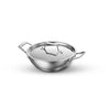 Tramontina Aeion Triply 20cm 1.7L Kadai with SS 304 Lid Healthy Kadhai for Curry Deep Fry