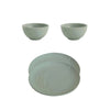 Ellementry Upper Crust Dinner Plate and Bowl Combo Set of 4 2 of Each Dishwasher Safe Food Grade