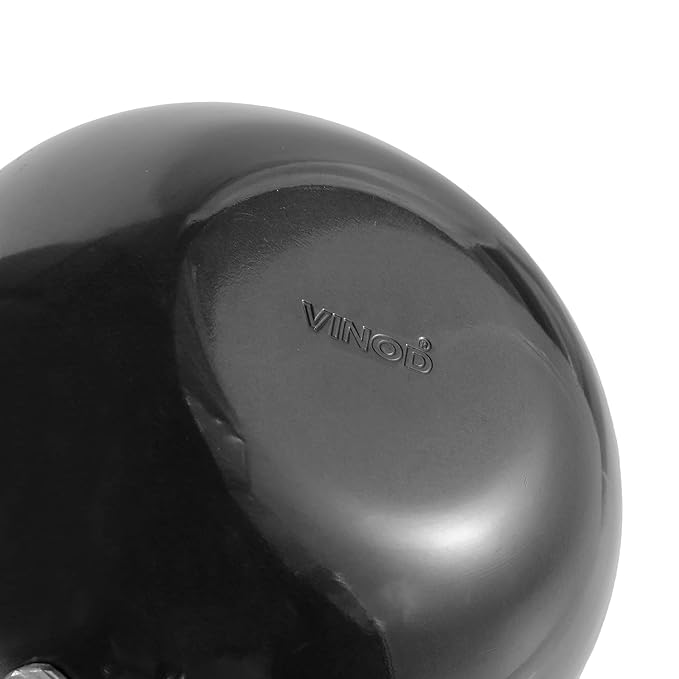 Vinod Black Pearl Hard Anodised Tadka Pan - Small | 3.25mm Thickness | Natural Stick Resistant | Metal Spoon Friendly