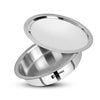 Bergner Argent Triply 24 Cm Shallow Cauldron Tope Langri | 2.6 L Capacity | Stainless Steel Lid