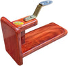 MDT India Coconut Scraper Manual Polished Mahogany Wooden Table Top