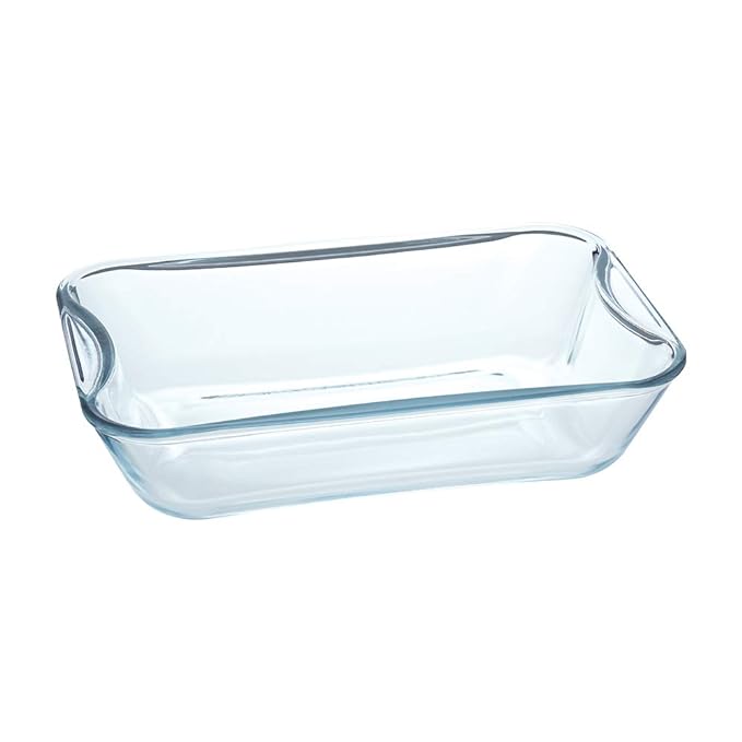 Borosil Rectangular Glass Baking Microwave and Oven Safe Dish | 2.5 Litres | Transparent