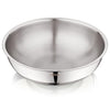 Allo Triply Stainless Steel Tasla Ideal Tasla for Curry Stir-Fry Deep-Fry Kadhai 18cm 1.2 litres