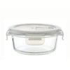Femora Borosilicate Glass Containers for Kitchen | Storage Box for Kitchen With Air Vent Lid | Set of 1 | 380 Ml