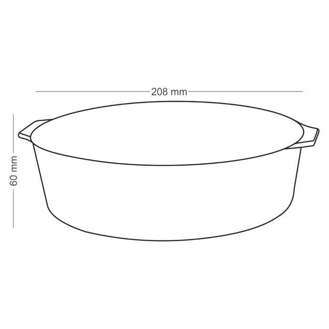 Borosil Glass Cake Dish | 1.2 Litres | Transparent