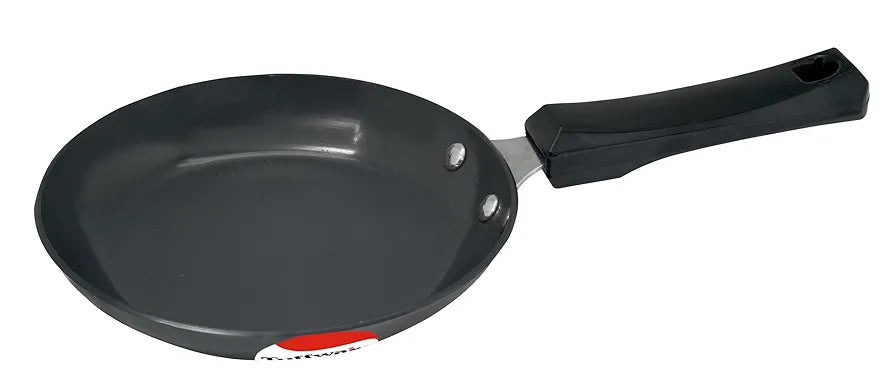 TUFFWARE Hard Anodised Frying Pan 11 Inch Diameter, Hard Anodised Non-Stick Coating Made with 100% Virgin Aluminum, Bakelite Riveted Handle - Black, 12 Months Warranty