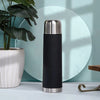 Anko Leak-Proof Hot & Cold Water Bottle | Double Walled Stainless Steel | 470 ML | Black
