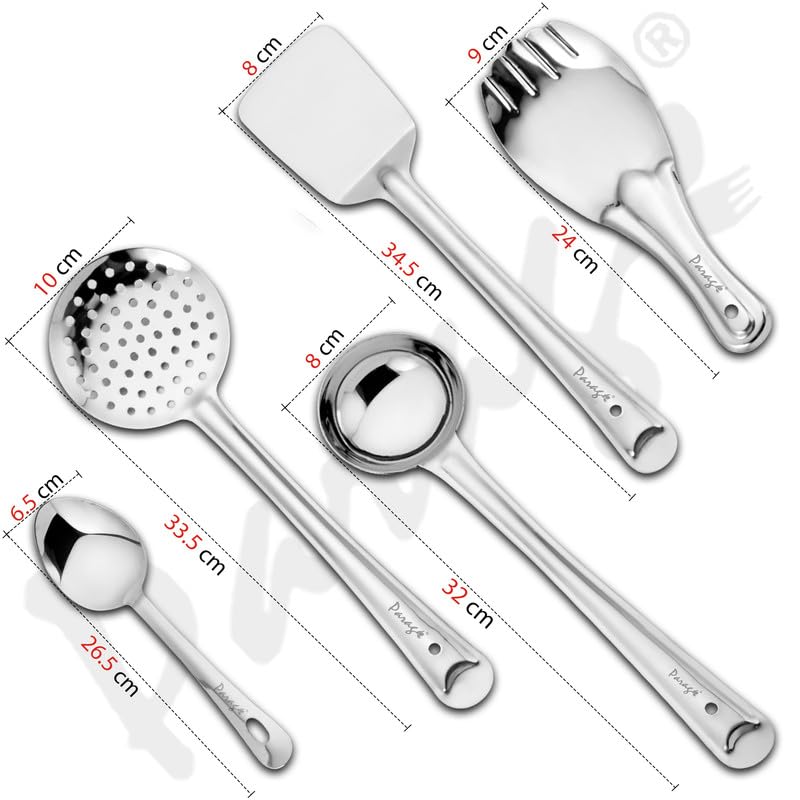 Parage 5 Pieces Stainless Steel Kitchen Tools Set for Kitchen Cooking