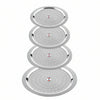 KC Steel Hole Lid Cover Set, Stainless Steel Jali Plate for Utensils, Milk Cover Plate, Multipurpose Kitchen Essential - Set of 4