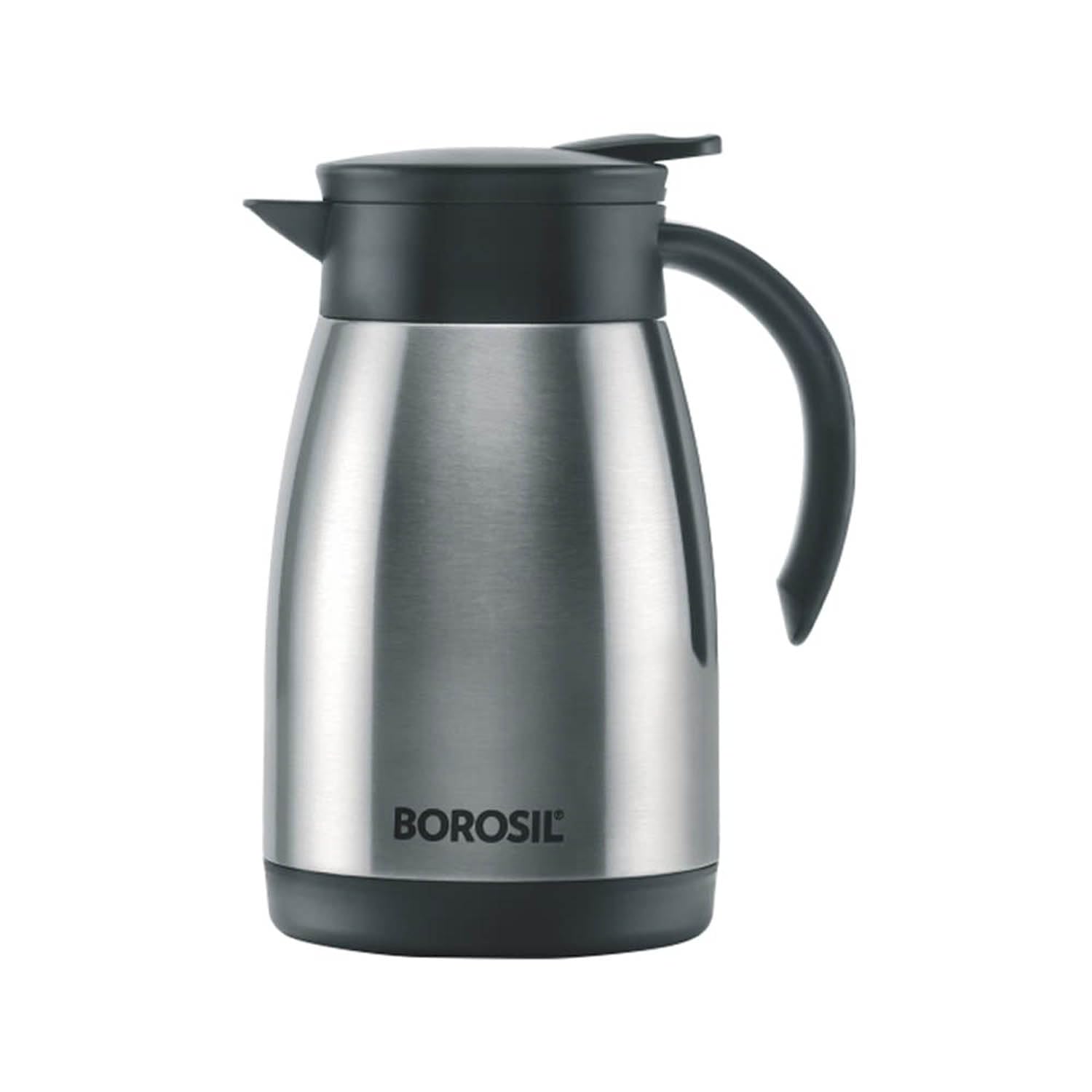 Borosil Stainless Steel 750ml Teapot With Handle | Double Wall Vacuum Insulated Thermosteel Carafe