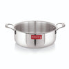Hazel Triply Stainless Steel Induction Bottom Stok Pot Cookpot Tope with Handle 4 Litre 26.3 cm