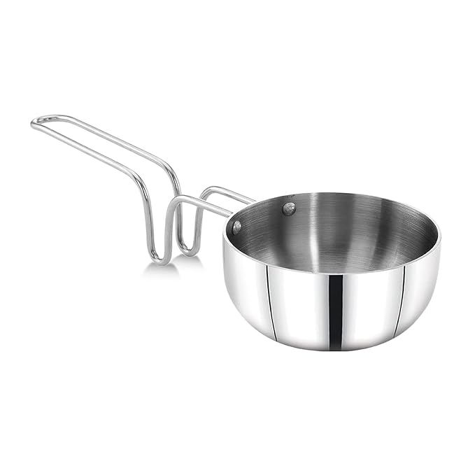 Maxima Stainless Steel Tadka Pan 12cm - 136 gms