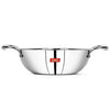 Sumeet Cook Smart TriPly Steel-Aluminium-Steel 3 Layers Kadhai  - 1.1 Ltr - 18Cm