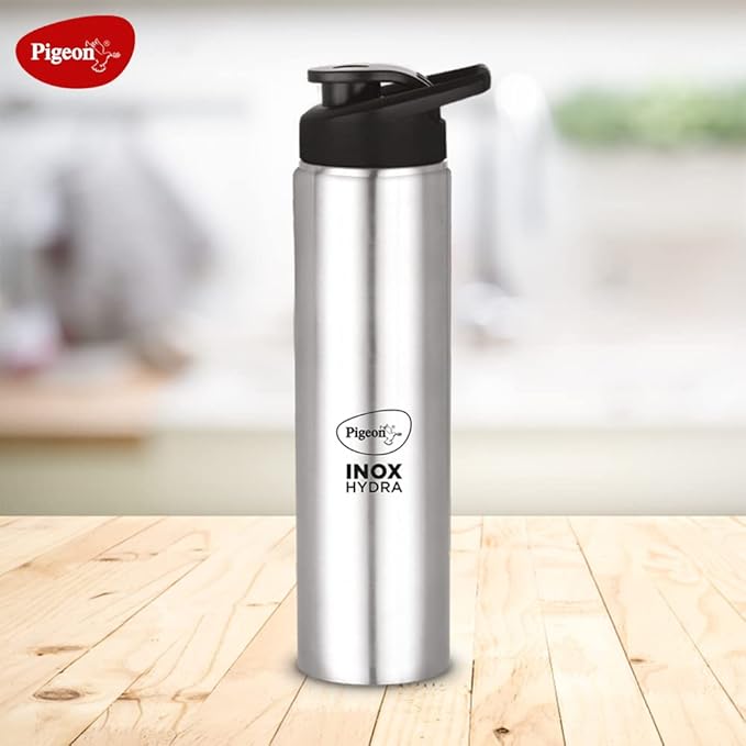 Pigeon Stainless Steel Inox Hydra 750 Drinking Water Bottle (Silver) - 700 ml