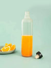 Ellementry Frosty Handcrafted Glass Water Bottle with Cork (750 ML) | BPA Free | Eco-Friendly