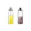 Femora Borosilicate Glass Oil Dispenser | 500ml | Set of 2 | Clear