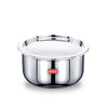 Avias Riara Triply Tope with Lid 24cm Stainless Steel Tope Induction Base 2.5mm Bhagona 5.5 Litre