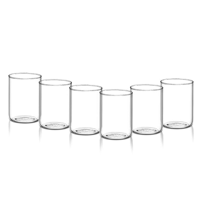 Borosil Vision Glasses Set | 6 Piece | 295 Ml