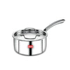 Avias Riara Triply Saucepan with Lid 18cm Stainless Steel Sauce Pan Triply Tea Pan 2.5 mm