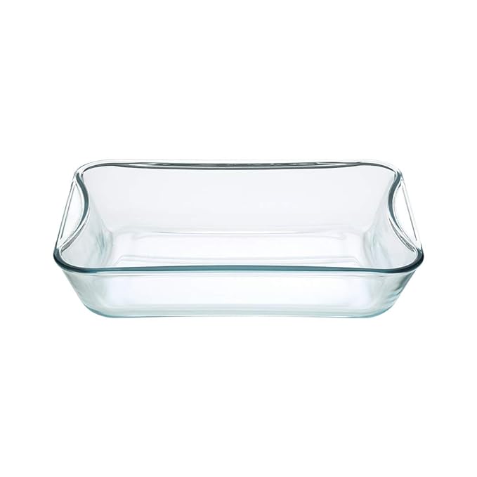 Borosil Rectangular Glass Baking Microwave and Oven Safe Dish | 2.5 Litres | Transparent