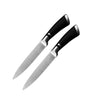 Pepplo Santoku Knife Kitchen Knife Forged of High Carbon Steel Ergonomic Handle Small Set of 2