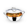 Urbane Home Tri-Ply Stainless Steel Kadhai 1.6L with Lid Induction 20cm Silver
