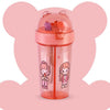 Attro Doubly Lovely 420 ml Bottle Comes with Double Straw & Partition