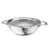 Lifelong Triply Stainless Steel Deep Kadai with Lid