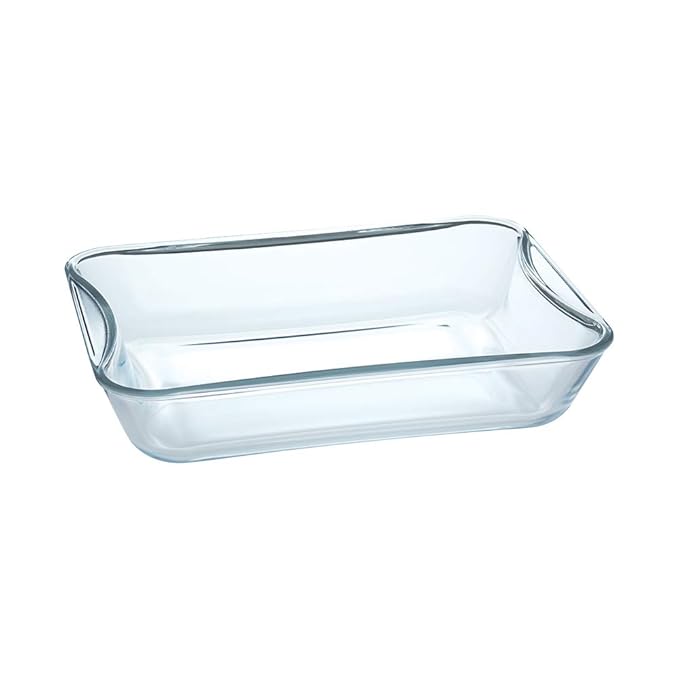 Borosil Glass Rectangular Baking Dish | 1 Piece | 1.5 Litres | Transparent