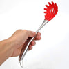 P-Plus International Silicone Spatula Versatile Tools Baking and Mixing Non-Stick Pasta Server Red