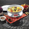 Hazel Aluminium Hammered Finish Handi with Lid Biryani Rice Cooking Pot Gol 24.5 cm 3900 Ml