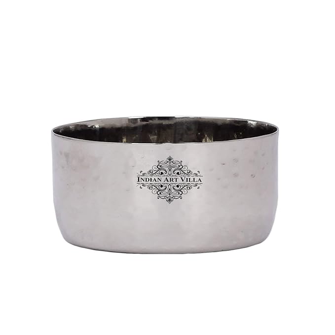 Indian Art Villa Stainless Steel Hammered Bowl Katori - 60 gms