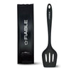 Fiable Premium Big Silicone Turner Spatula Perfectly Angled Turner Black