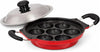 6th Planet Nonstick Paniyaram Pan 7 Pit with Lid Appam Maker