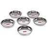 Hazel Steel Plate 12 cm Medium Multipurpose Stainless Steel Plates Set for Kitchen Serving Plate