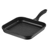 Vinod Zest Plus Die Cast Aluminium Square Griddle - 24 cm | 5 mm Thick | 3 Layer Coating | Silicone Handle