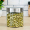 Femora Kitchen Storage Jars Borosilicate Glass With Steel Lid Air Tight Kitchen Jar and Container | 750 Ml | Pack of 1