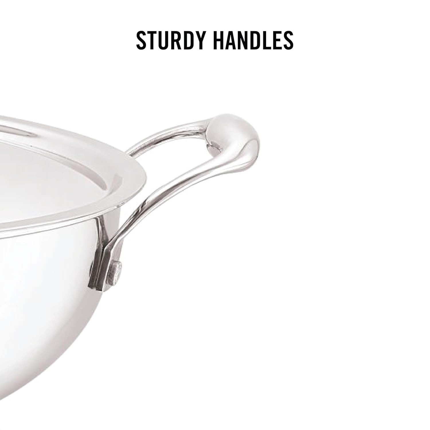 Cello Tri-ply 20 Cm Stainless Steel Cookware Kadhai With Lid – Veeha's ...