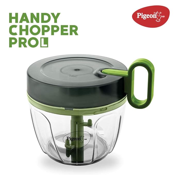 Pigeon Large Handy and Compact Chopper with 3 Blades for effortlessly Chopping Vegetables and Fruits