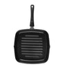 Cello Aluminium Non Stick Grill Pan Square Black- Gas Stove Compatible Only Maroon