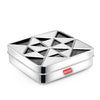 Avias Trios 9 Square Stainless Steel Spice Box Masala Dani Organiser With 9 Compartments
